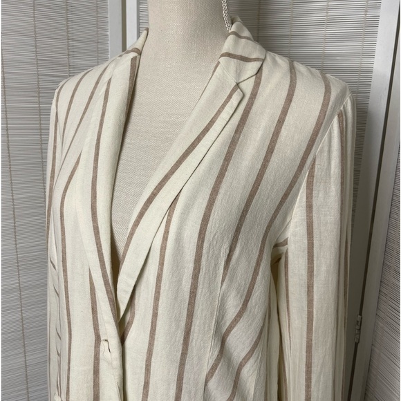 Rails Flynn Mojave Stripe Blazer White Tan Size XS - Picture 2 of 9